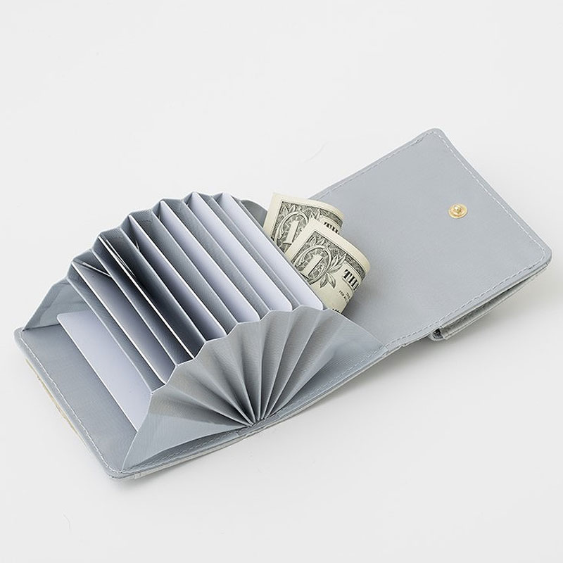 【メゾンドフルール ムック本 付録】メゾンドフルール リボンカードケース グレイッシュブルー