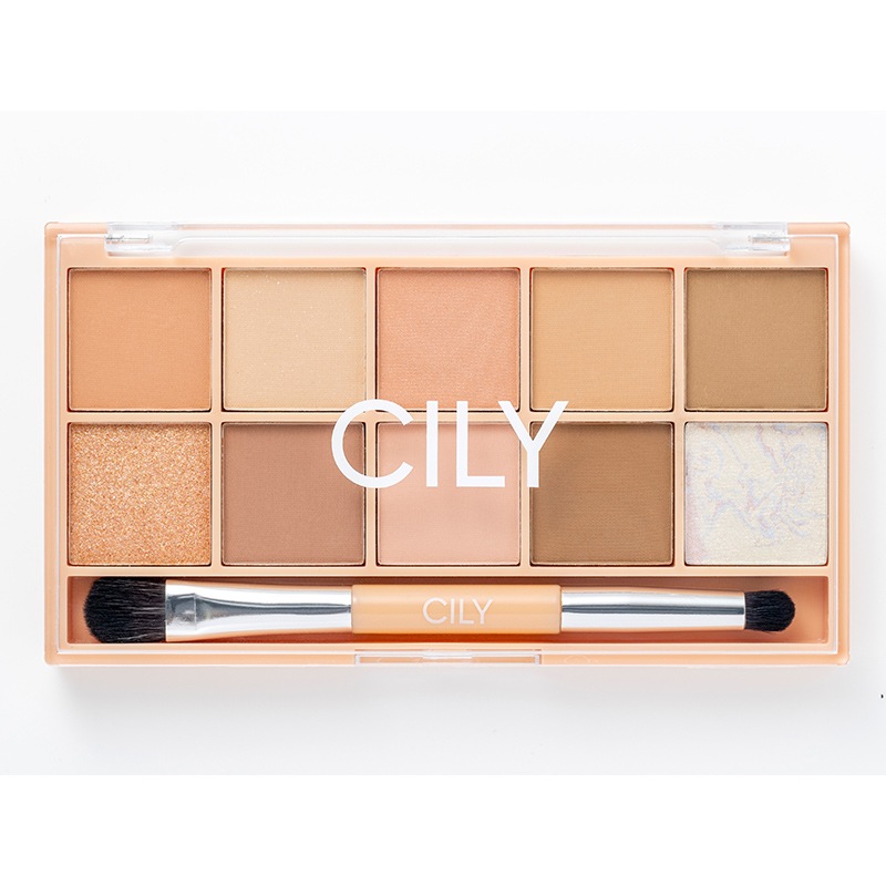 【CILY(シリー)ムック本 付録】メイクパレット、ブラシ、リップスティック、ポーチ