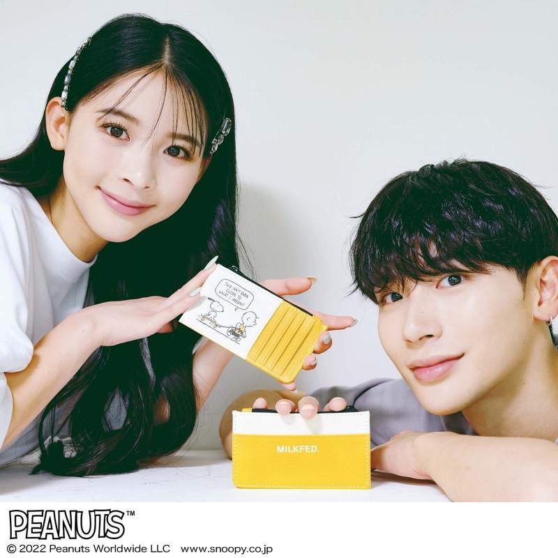 【mini ミニ 2022年10月号 雑誌付録】MILKFED.特製スヌーピー&チャーリー・ブラウンマルチウォレット