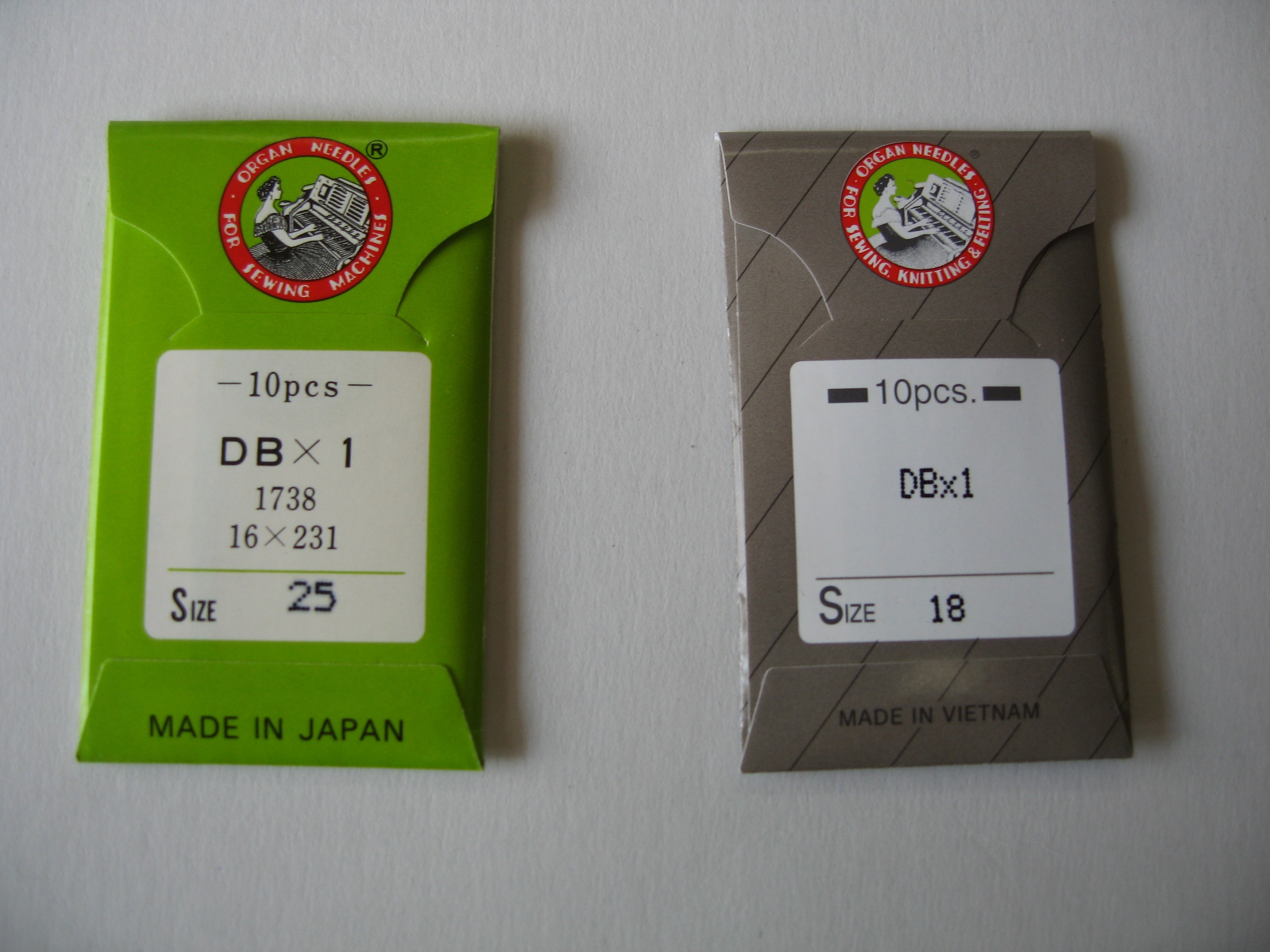 ｵﾙｶﾞﾝ 工業用ミシン針 DB#25(10本入り) | ミシン糸、針、油,ミシン針