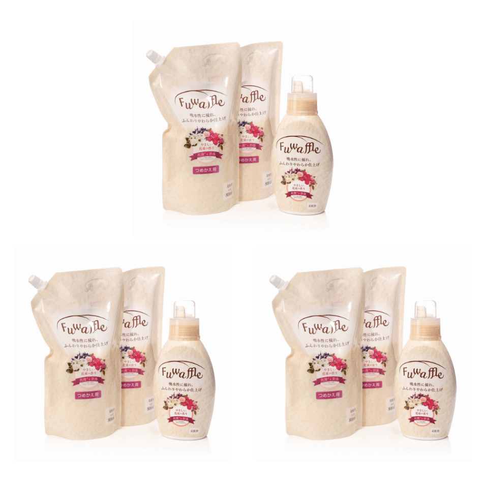 【アウトレット】ふわっふる特別セット 【本体3個＋特大つめかえ800mL 6個】