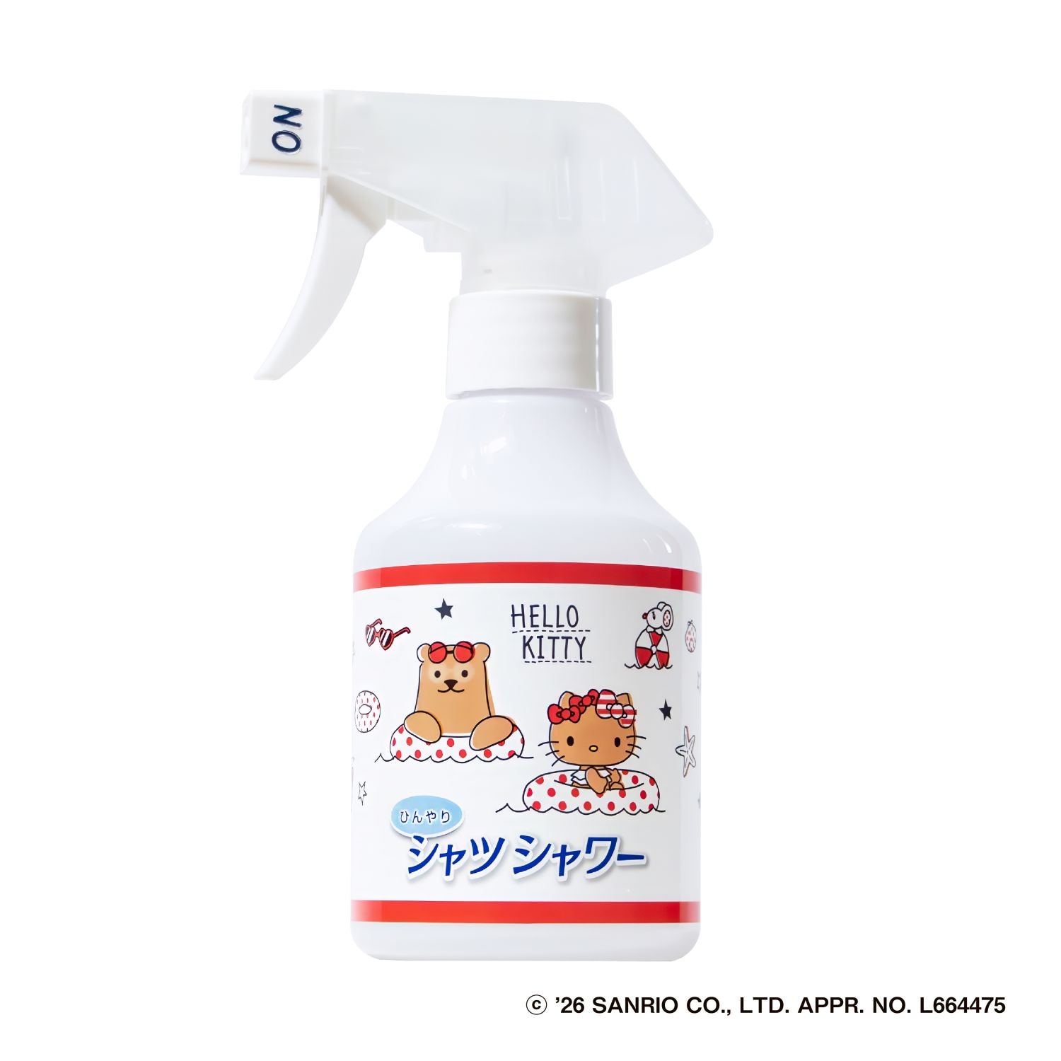 【ボトル】ひんやりシャツシャワー ストロング 無香料 ハローキティ 250mL