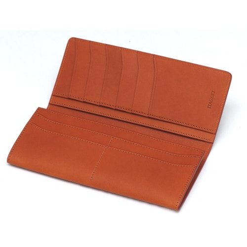 イタチョコ&栃木レザー☆フラップ無し☆Middle Leather Wallet イタチョコ&栃木レザー☆フラップ無し☆Middle Leather Wallet