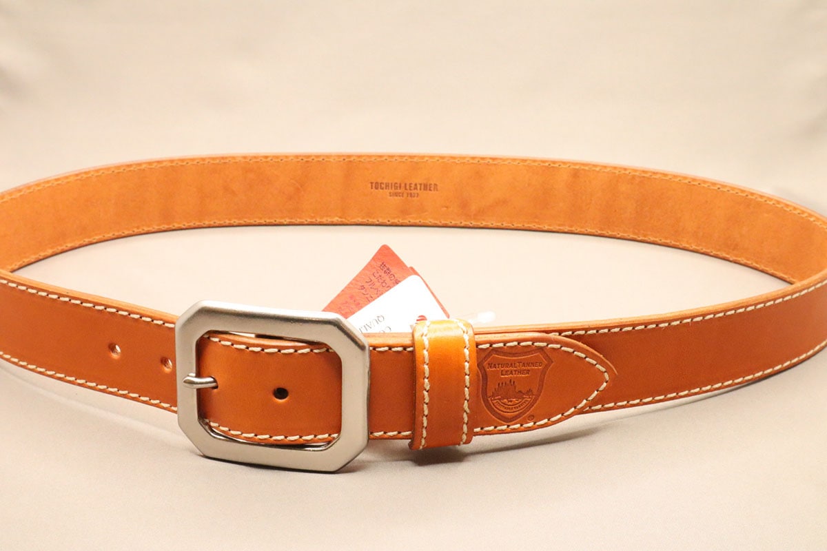 栃木レザーオリジナルワイドステッチベルト【40mm幅】