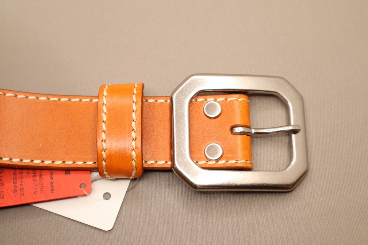 栃木レザーオリジナルワイドステッチベルト【40mm幅】(ロングタイプ)