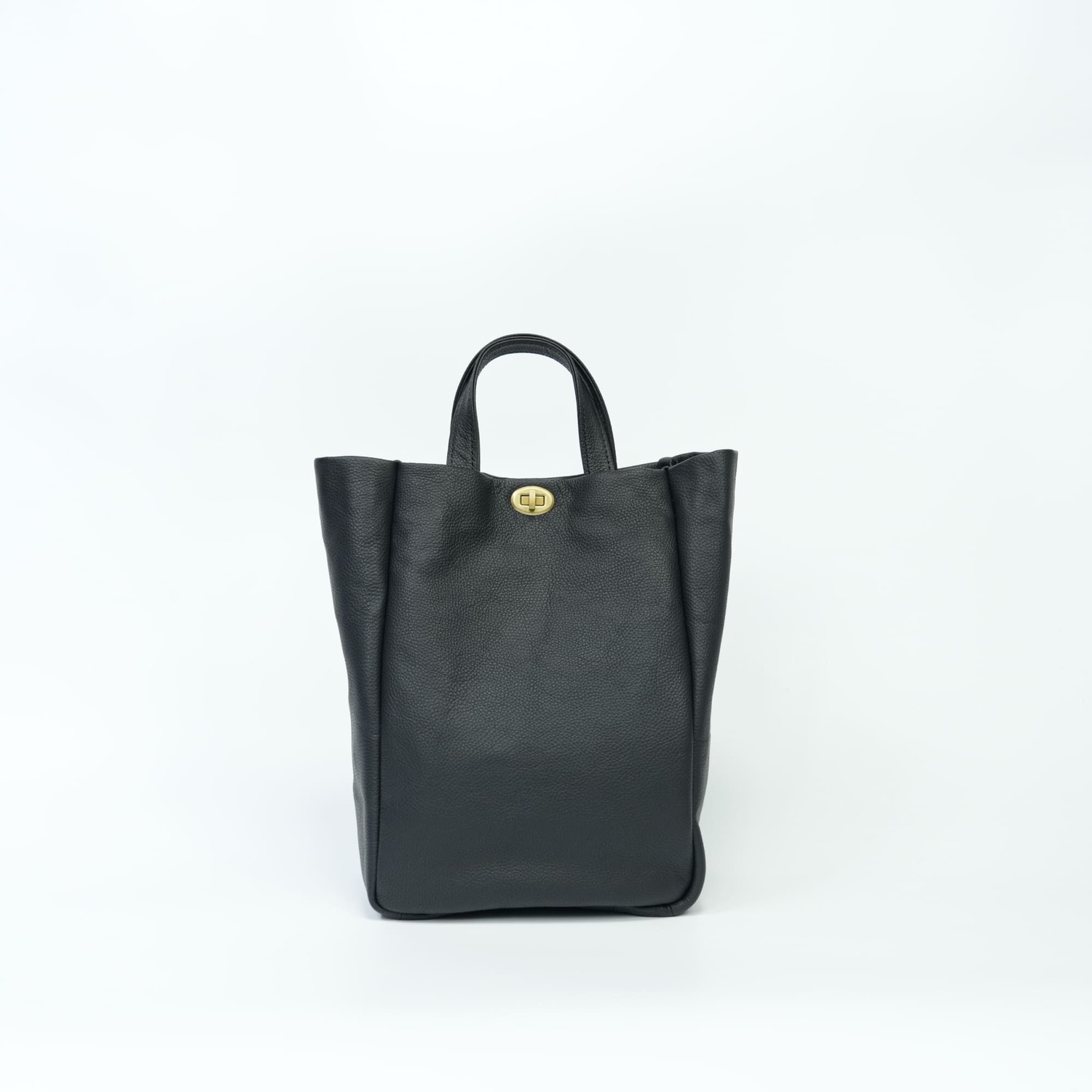 Twist Buckle Emboss Tote Bag