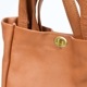 Twist Buckle Emboss Tote Bag
