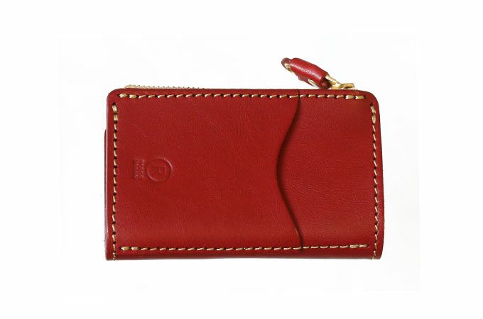 o10 栃木レザー 4連キーケース 小銭入れ付き レディース メンズ カーキ 緑