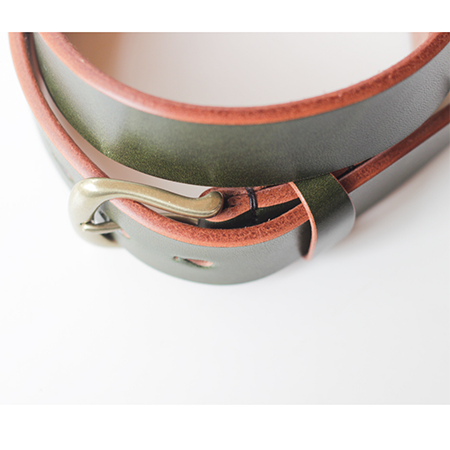 希少　Hide and Seek　レザーベルト HIDEANDSEEK(ハイドアンドシーク) ベルト Leather Belt(23aw) HG