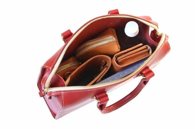 ラウンドZIPハンドバッグA5E