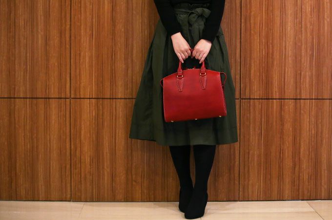 ラウンドZIPハンドバッグA5E