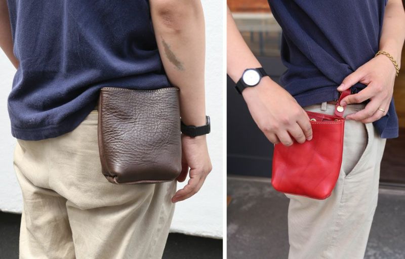 KEIX本物の革を使ったベルトポーチ KEIX本物の革を使ったベルトポーチ KEIX本物の革を使ったベルトポーチ