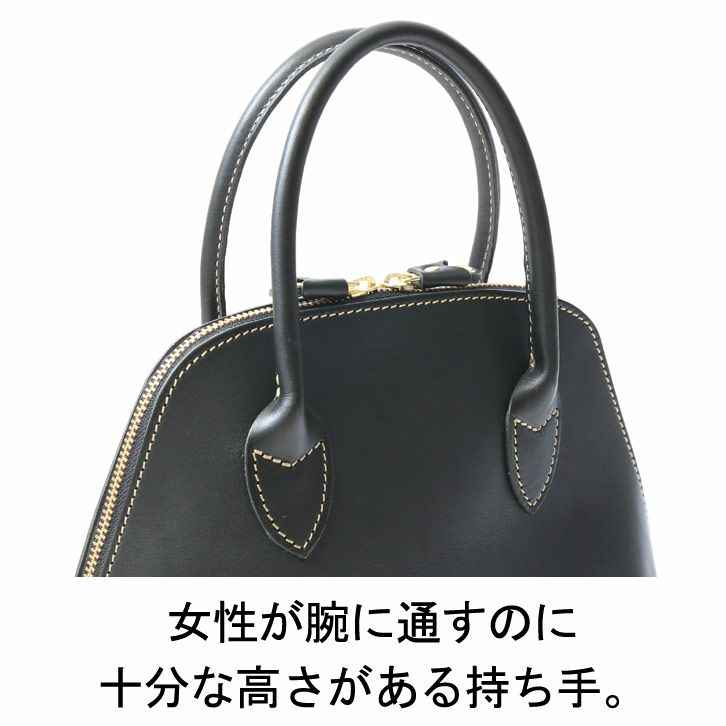 ラウンドZIPミニトートバッグ