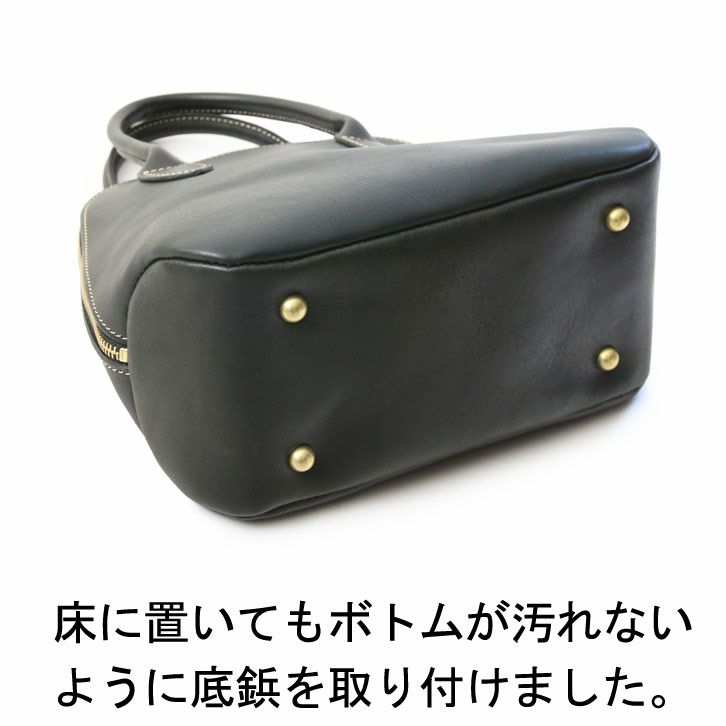 ラウンドZIPミニトートバッグ