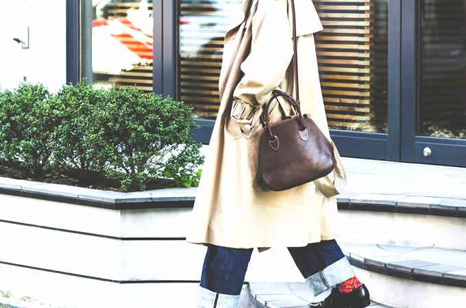 ラウンドZIPミニトートバッグ