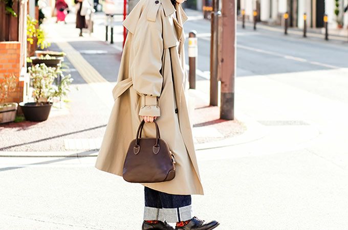 ラウンドZIPミニトートバッグ