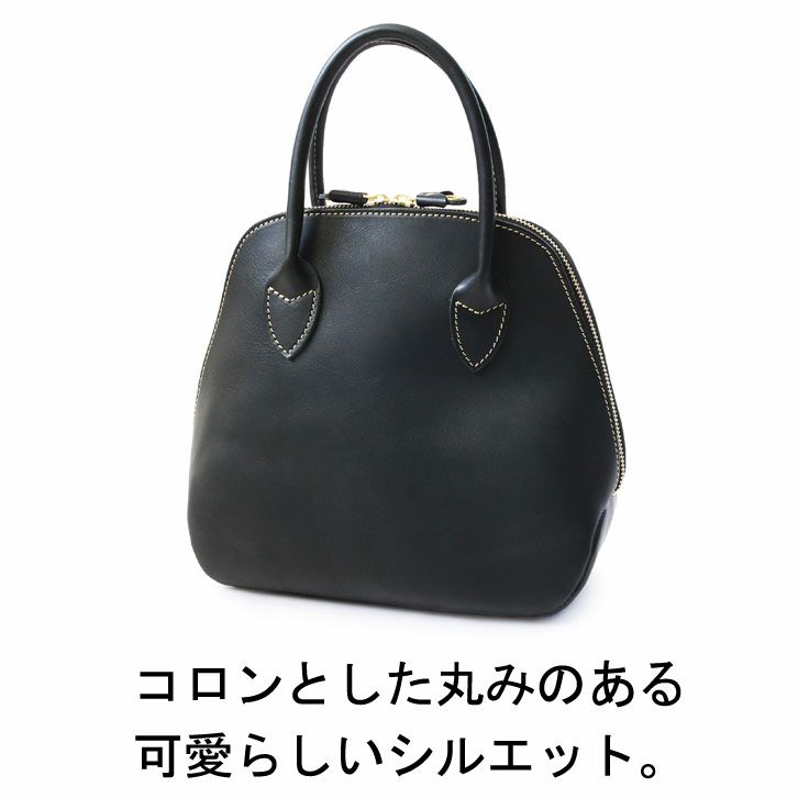 ラウンドZIPミニトートバッグ