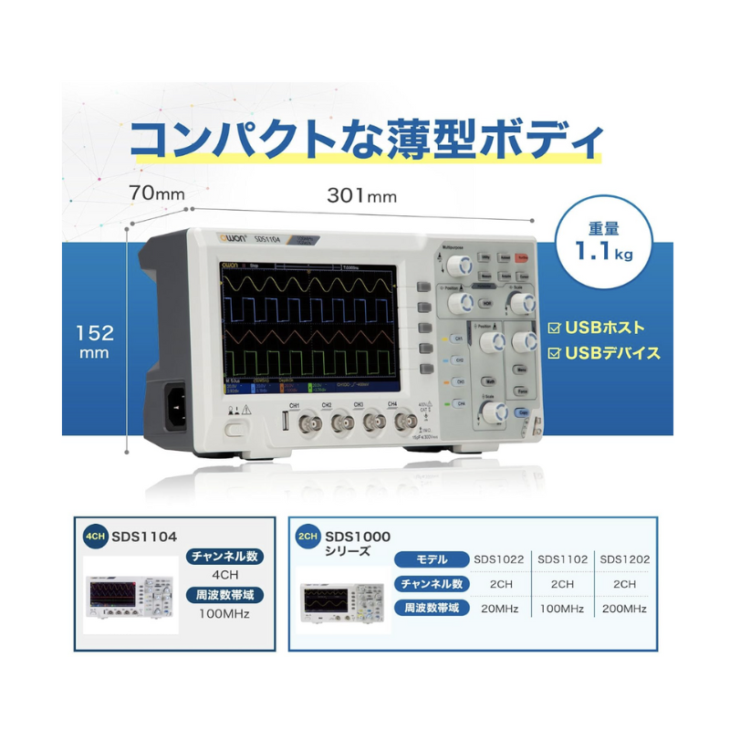 OWON() SDS1000꡼ SDS1104 4ͥ ٥ȥåסǥ롦