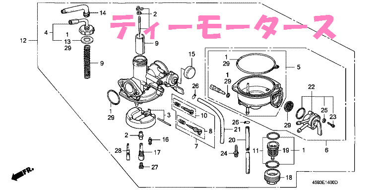 CT110－P UB オーストラリア 輸出仕様☆ フロートチャンバーセット