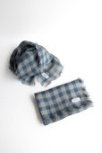 ARMEN アーメン | POWER LOOM LINEN CHECK SQUARE STOLE 通販