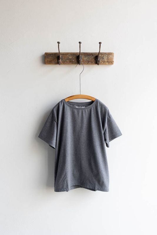 maison de soil メゾンドソイル | MERCERIZED COTTON JERSEY CREW-NECK