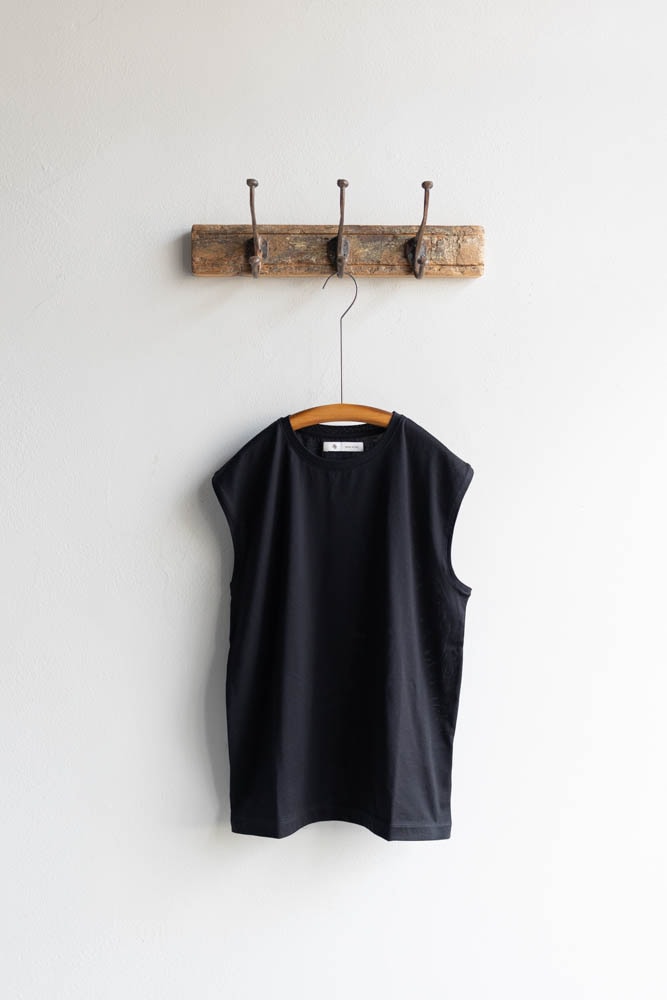 maison de soil メゾンドソイル | MERCERIZED COTTON JERSEY CREW-NECK