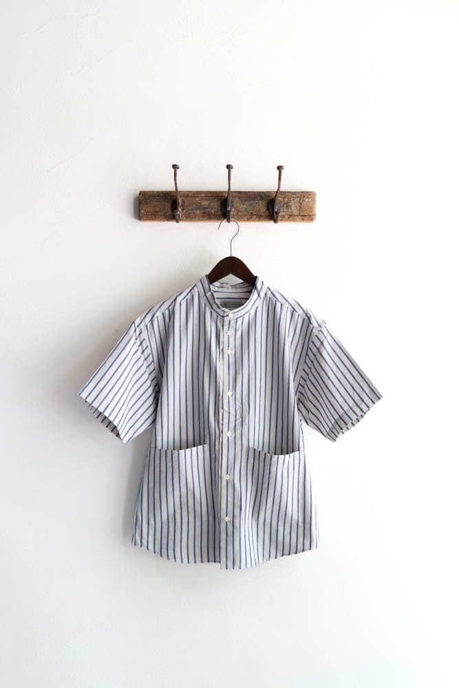 にしです！ nisica ニシカ | バンドカラー ルーズフィットS/Sシャツ Col