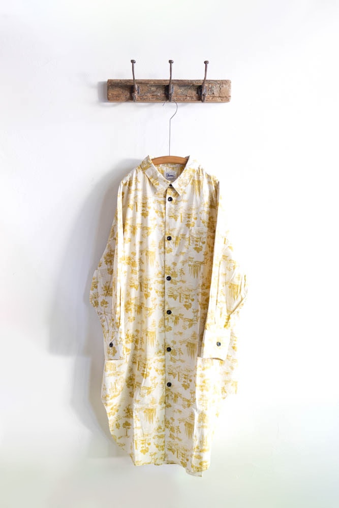 定価3.6万 新品 Yarmo Gather Tunic Shirts イエロー 定価3.6万 新品 Yarmo Gather Tunic Shirts イエロー