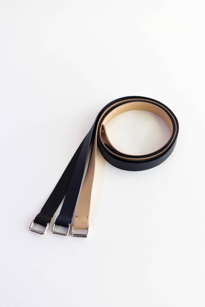 まーみR&D.M.Co- オールドマンズテーラー レザーベルト ブラウン まー