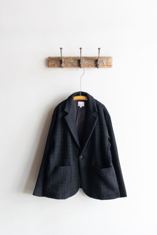 Honnete オネット | Short Coat Jacket_Shadow Check 公式通販