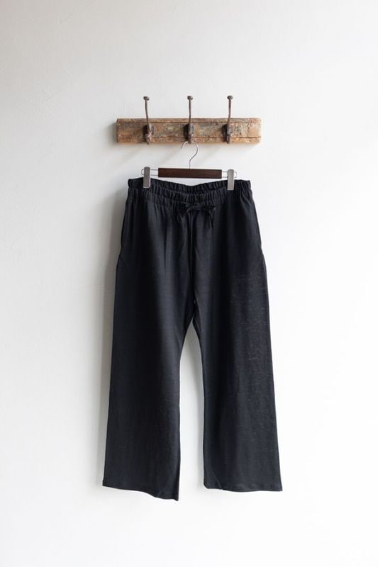 Honnete オネット | Linen Jersey Easy PT Col : Black