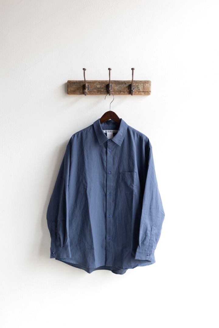 【今期購入】Elliy Feather Navy 36 新品・タグ付き EEL Products イールプロダクツ | 陶器釦のシャツ (C/L) Col : Navy