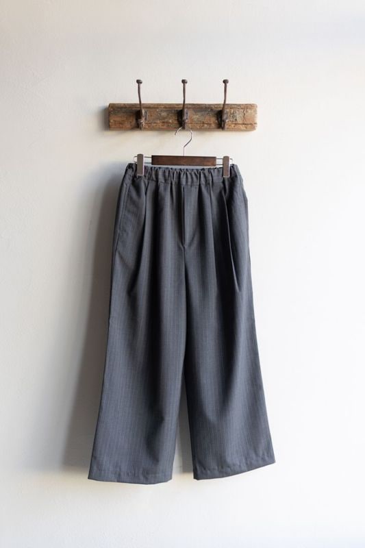 TRAVAIL MANUEL トラバイユマニュアル | TWトロストライプ 2タックワイドPTS Col : C.GRAY