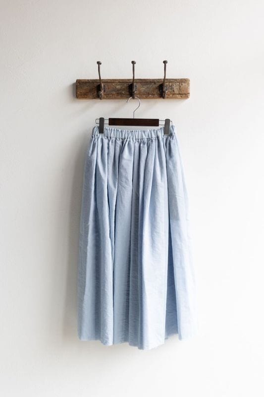 R&D.M.Co- (OLDMAN'S TAILOR) | C/S P.S. REVERSIBLE GATHER SKIRT Col : Sax