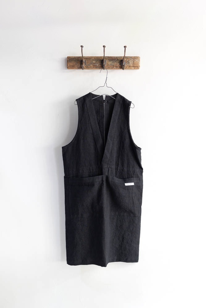 ARTEA (ARTE POVERA) | リネンシーツ エプロン Col : ブラック 公式