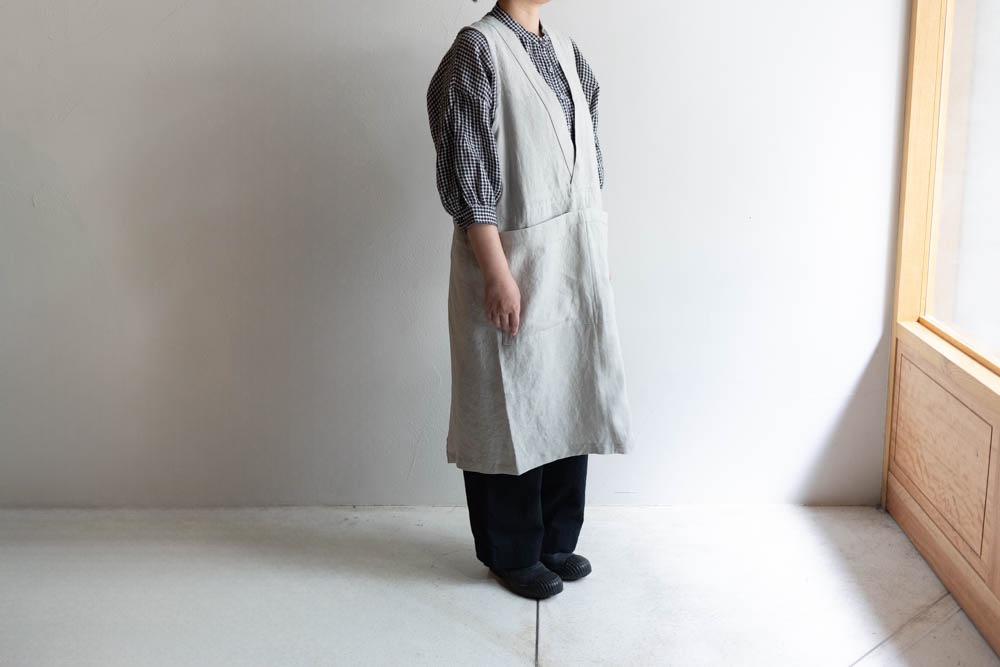 ARTEA (ARTE POVERA) | リネンシーツ エプロン Col : シャーベット