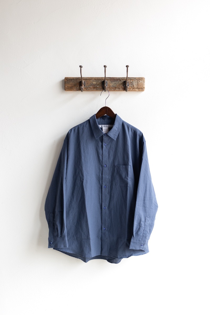 EEL Products イールプロダクツ | 陶器釦のシャツ (C/L) Col : Navy
