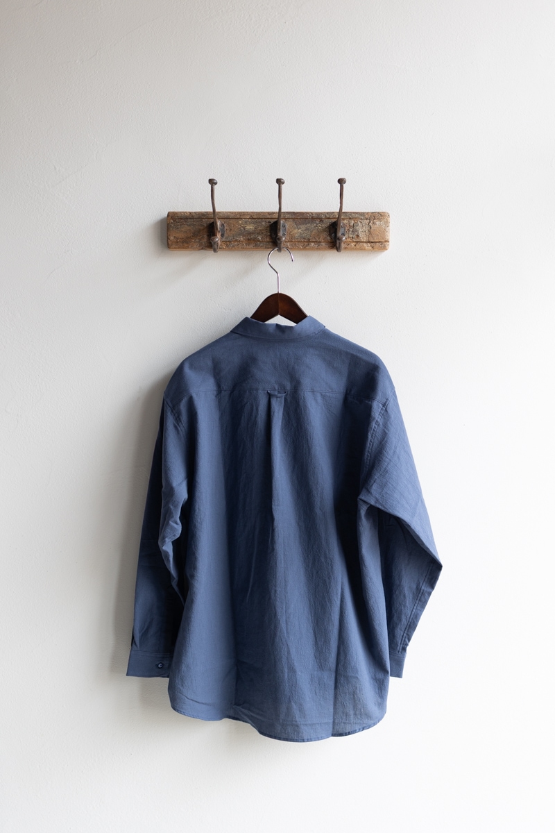 EEL Products イールプロダクツ | 陶器釦のシャツ (C/L) Col : Navy