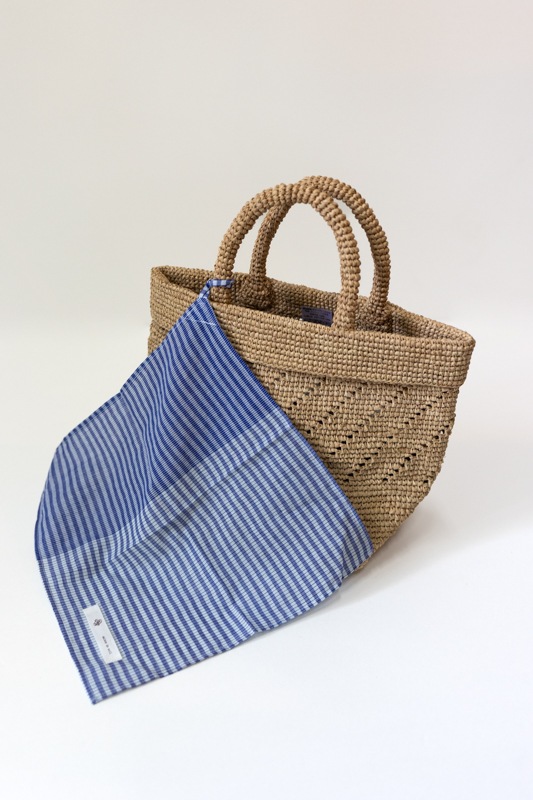 maison de soil メゾンドソイル | RAFFIA M BAG Col : COFFEE