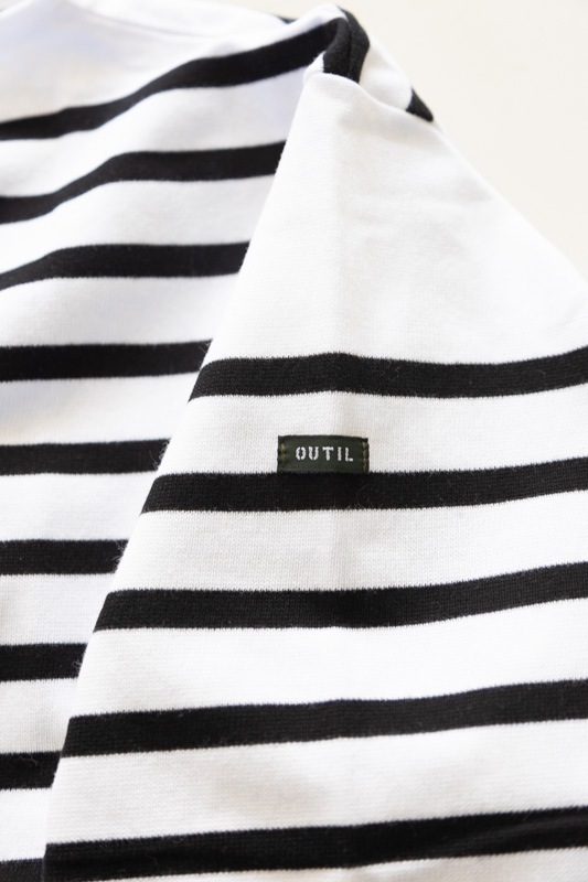 OUTIL ウティ | TRICOT AAST Col : WHITE/BLACK (ラッセル編み