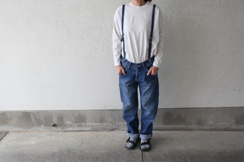JOHNBULL ジョンブル | SUSPENDER WORK PANTS Col : USED 通販