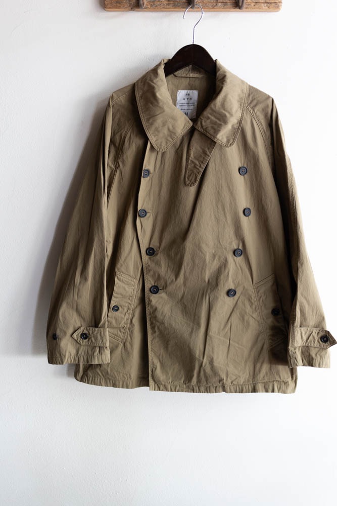 ジャケット・アウター HTS COTTON OVERDYED DOUBLEOVERCOAT HTS 〜HEAVY WEIGHT COTTON TWILL OVERDYE COTTON DOUBLE OVER