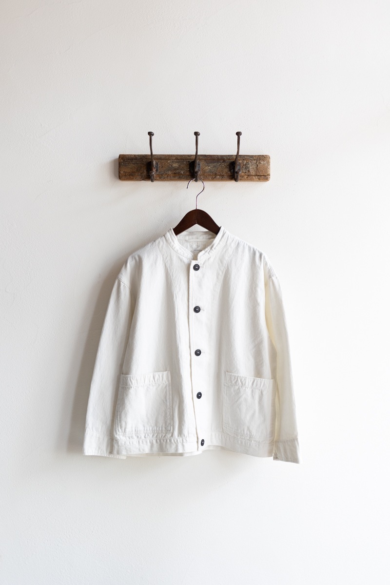 ARMEN アーメン | AUTOLOOM COTTON TWILL OVERDYE BANDED COLLAR