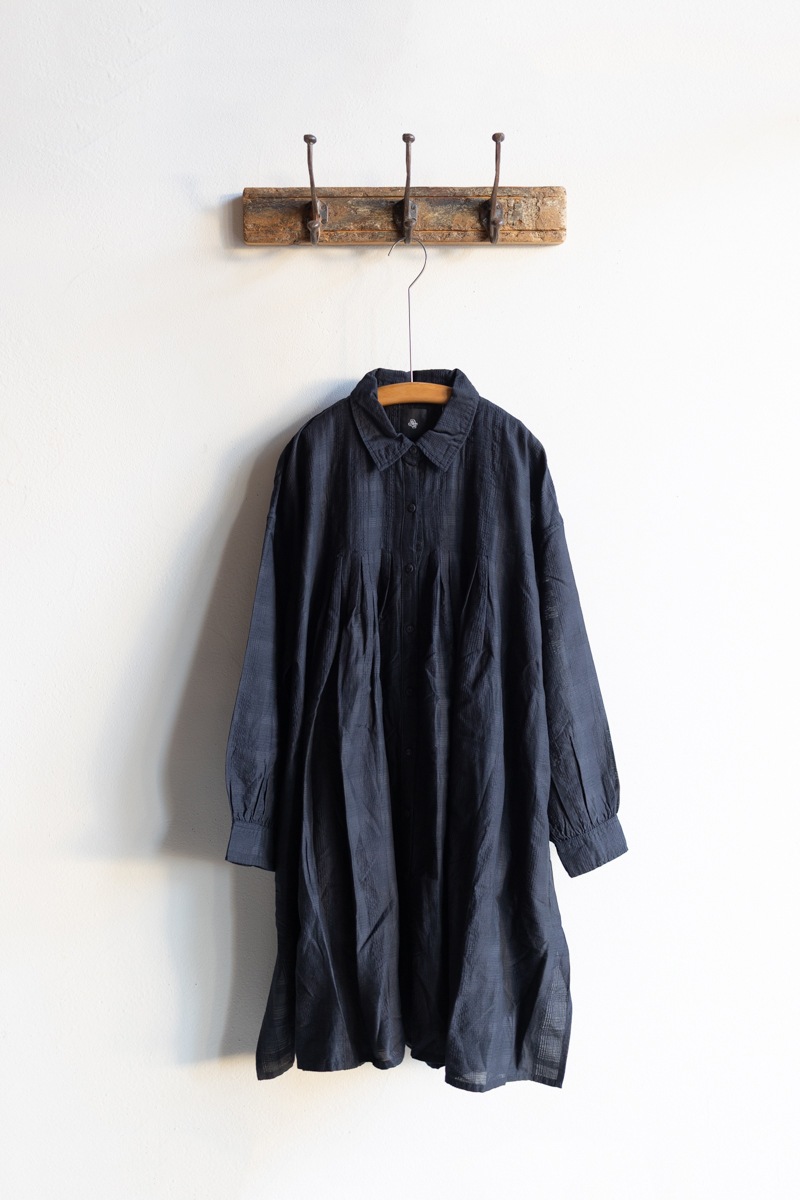 maison de soil メゾンドソイル | COTTON/SILK SELF FINE CHECK