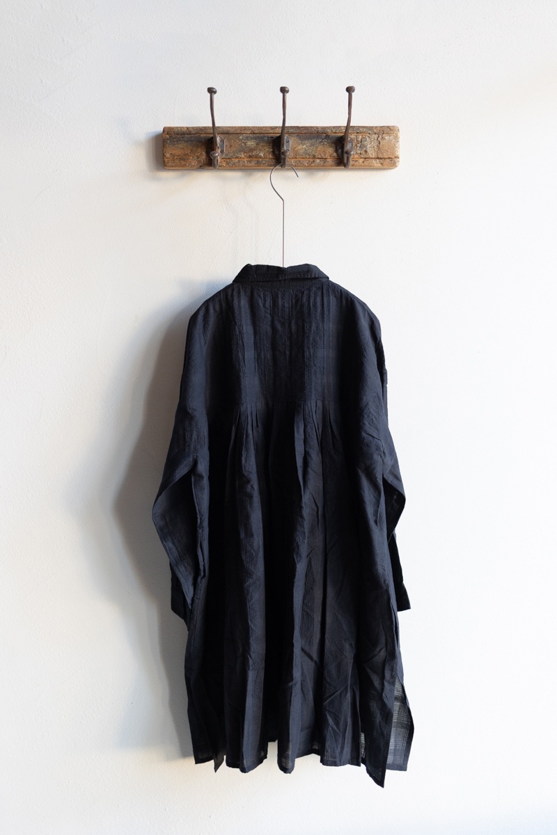maison de soil メゾンドソイル | COTTON/SILK SELF FINE CHECK