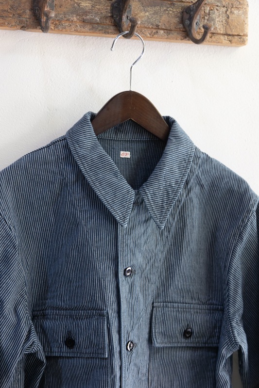 OUTIL ウティ | VESTE CAEN Col : Indigo Stripe 通販 -t.m.p.