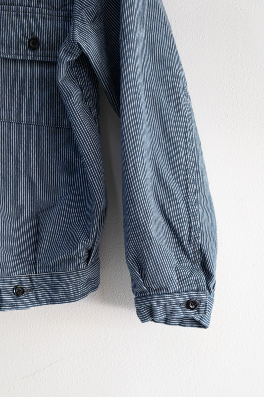 OUTIL ウティ | VESTE CAEN Col : Indigo Stripe 通販 -t.m.p.