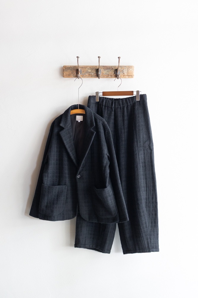 Honnete オネット | Short Coat Jacket_Shadow Check 公式通販