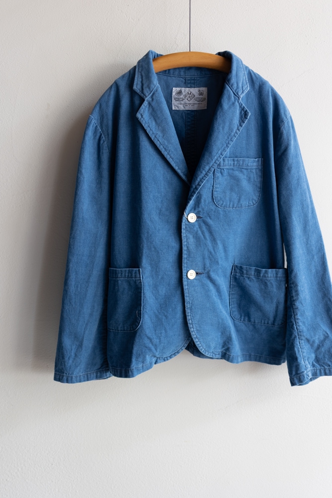 R&D.M.Co- (OLDMAN'S TAILOR) | INDIGO LIGHT CORDUROY JACKET Col