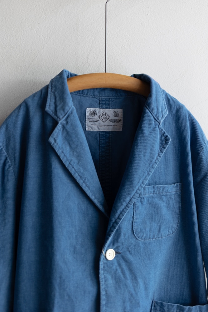 R&D.M.Co- (OLDMAN'S TAILOR) | INDIGO LIGHT CORDUROY JACKET Col